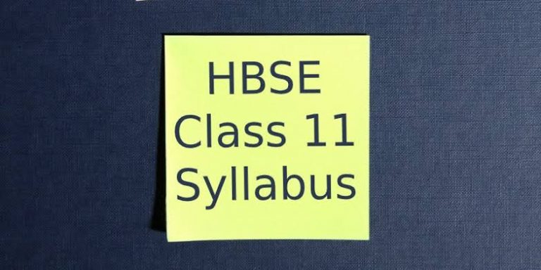 HBSE CLASS IX SYLLABUS 2022-2023