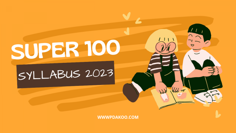 Super 100 Exam Syllabus