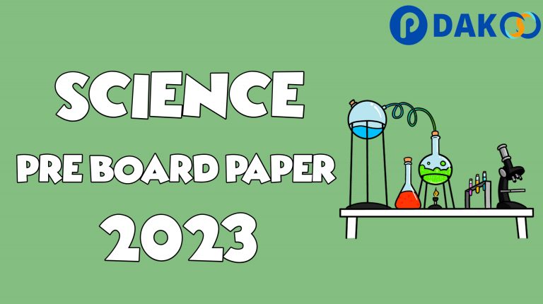 HBSE-10th Syllabus -Previous Pre Board Paper science -ExamPattern 2023-24