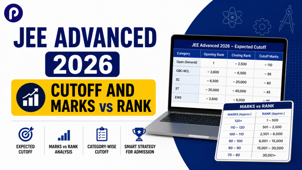 JEE Advanced 2026 Cutoff Marks: Category-wise Expected Cutoff, Marks vs Rank Analysis and What Score Gets You Into IIT